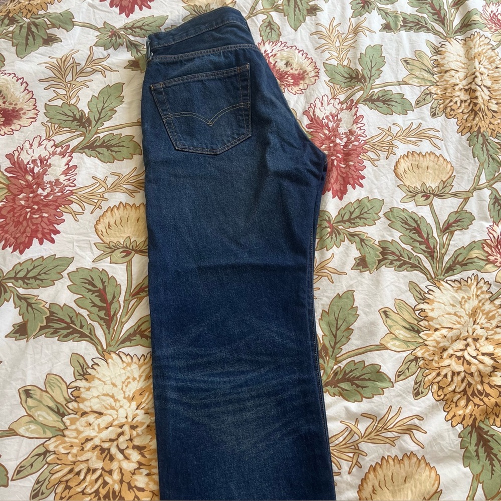 NWT Men’s Levi's 501 Original Fit Selvedge Jeans Size 34 x 32 in Bounty Hunter - Picture 16 of 16